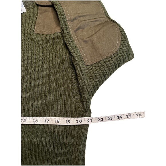 NWT US Military DSCP Sweater Mens 42 Army Green Valor Collection Wool Commando - Picture 9 of 13